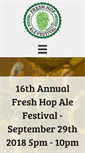 Mobile Screenshot of freshhopalefestival.com